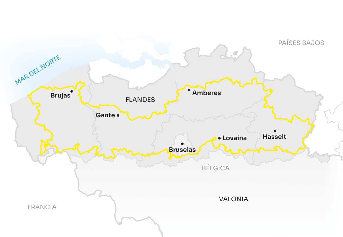 Map Flanders ES Flanders Route