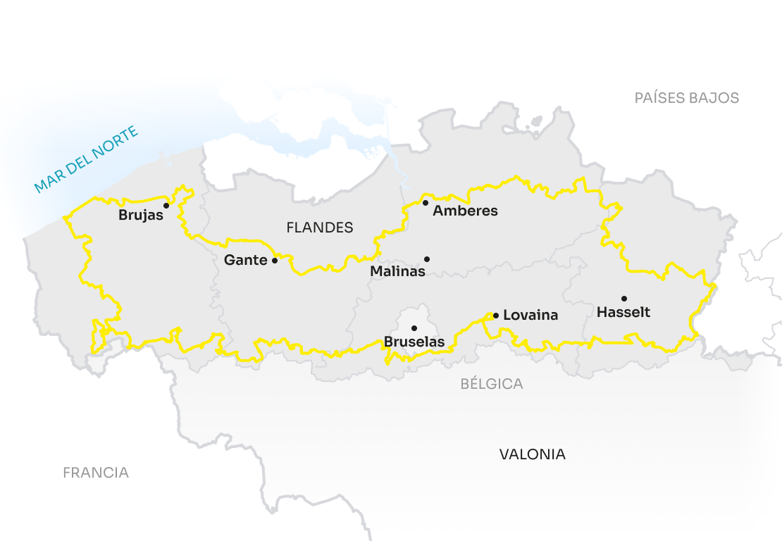 Map Flanders ES Flanders Route